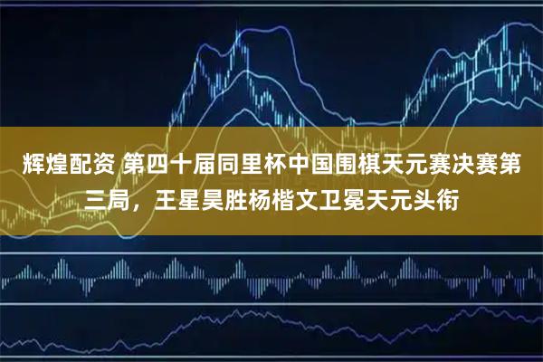 辉煌配资 第四十届同里杯中国围棋天元赛决赛第三局，王星昊胜杨楷文卫冕天元头衔